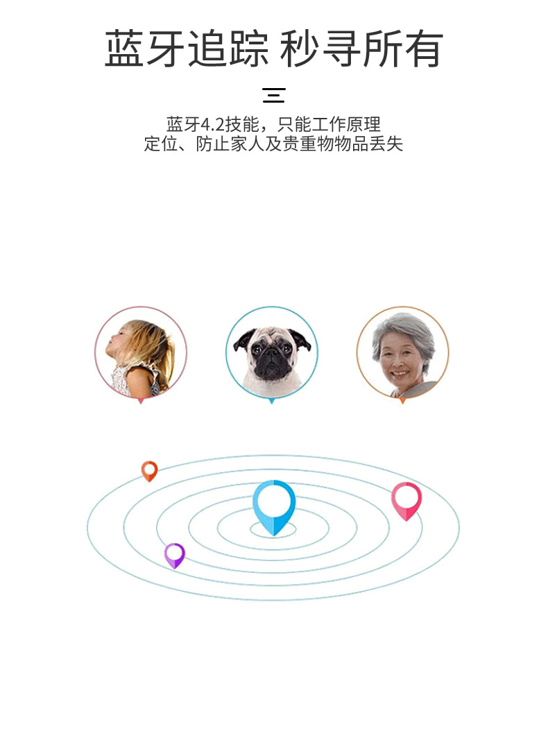 Pets Smart GPS Tracker Mini Bluetooth Anti-Lost Device Locator Tracer for Pet Dog Cat Kids Car Wallet Key Collar Accessories - Image 9