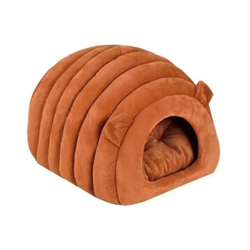 Cats Beds for Winter Pet Supplies Plush House Warm Kitten Goods Cushions Houses and Habitats Things Bed Basket Dog Mat Products - Image 10