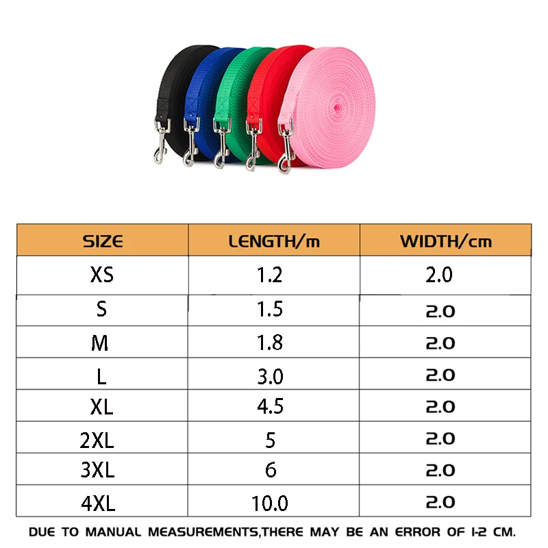 10M Pet Leash Nylon Dog Training Leashes Walking Long Lanyard Traction Rope for Small Large Dogs Lead Item - Image 2