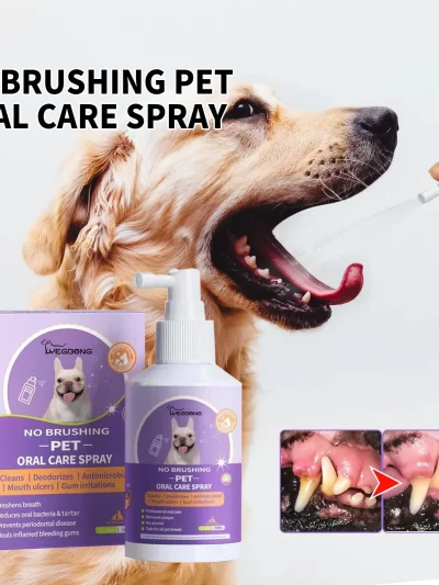 50mlPet Oral Cleanse Spray Dogs Cats Teeth Clean Deodorant Prevent Calculus Remove Kitten Bad Breath Pet Supplies Freshen Breath
