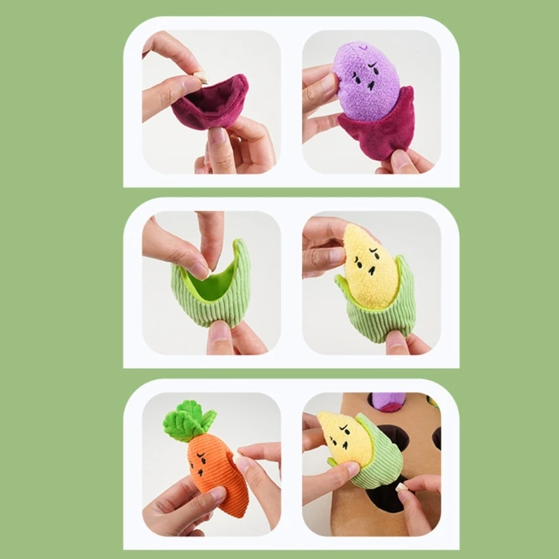 Plush Potatos Dog Toy Pet Stress Reliefs Toy Puzzle Feeding Interesting Game Toy for Pet Enrichment Y5GB - Image 6