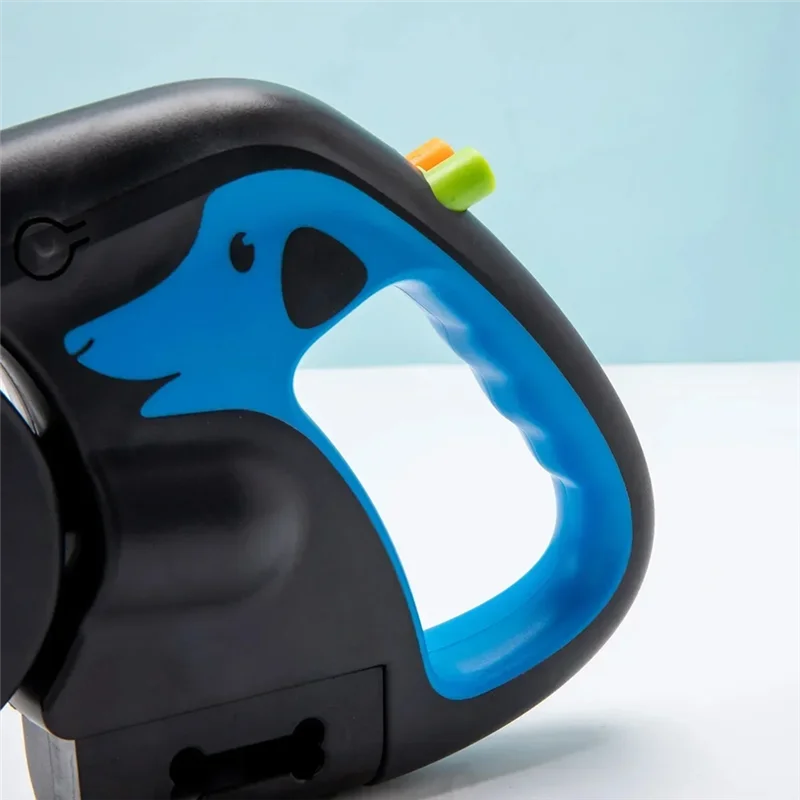 A69erotating Pet Leash For 2 Dogs Adjustable Double Rope Leashes With Flashlight Poop Bag Box Pet Traction Rope Retractable - Image 6