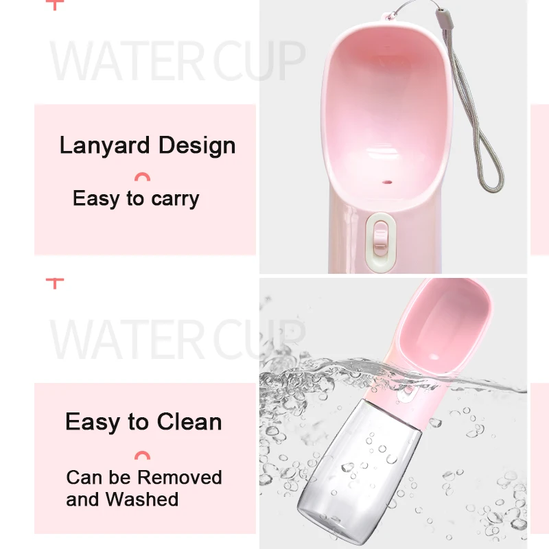 Portable Pet Dog Water Bottle For Small Big Dogs Cats Outdoor Travel Puppy Drinking Bowl Water Dispenser Chihuahua Pug Supplies - Image 19