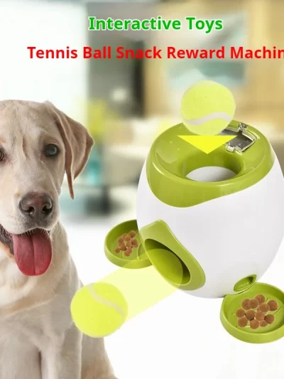 Pet Dog Toys,Electronic Usb Dog Two Tennis,Food rewards, Dog Interactive Training, Intelligent Automatic Food Leakage Device