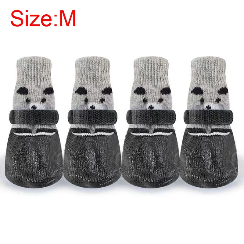 Dog Cat Boots Shoes Socks with Adjustable Waterproof Breathable and Anti-Slip Sole All Weather Protect Paws for Indoor Outdoor - Image 8
