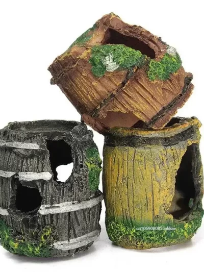 Aquarium Equipment Accessory Glass Fish Tank Landscaping Decoration Resin Crafts Artificial Antique Landscaping Decor Supplies