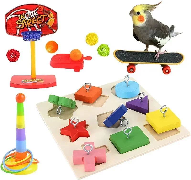 Parrot Toy Set, Bird Supplies, Bird Supplies, Ferrules, Bird Toy Combination Set - Image 9