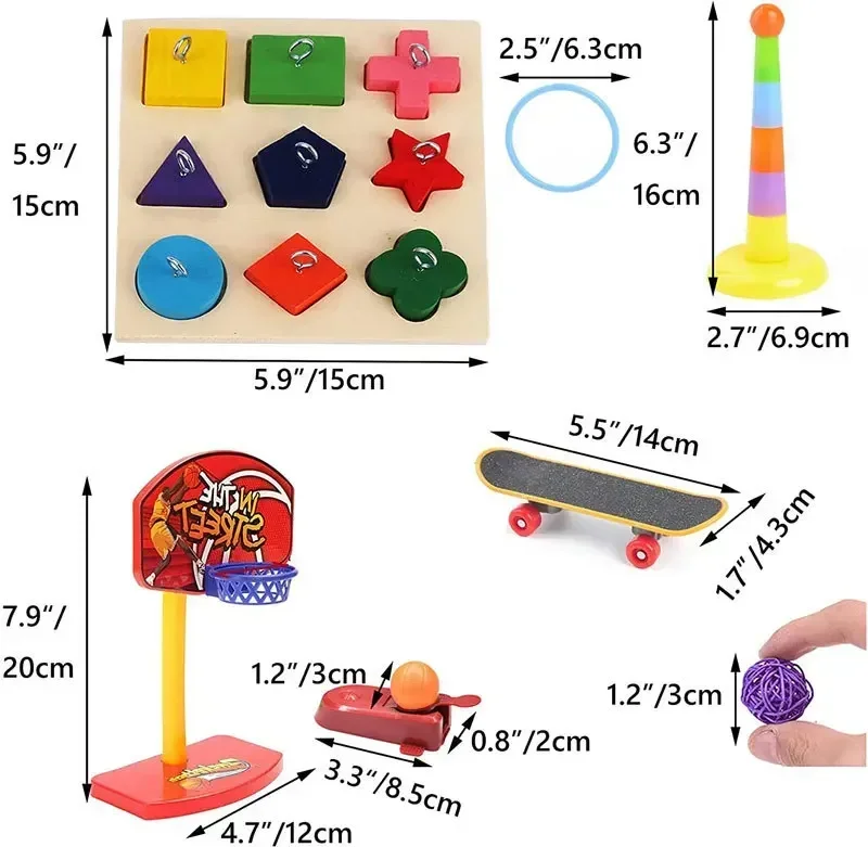 Parrot Toy Set, Bird Supplies, Bird Supplies, Ferrules, Bird Toy Combination Set - Image 11