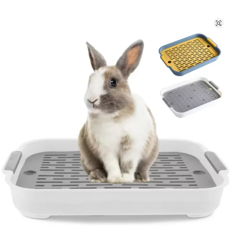 Rabbit Litter Box Small Pet Toilet Tray Bunnies Corner Toilet Box For Ferret Hamster Dragon Cat Guinea Pig Dutch Pig Supplies