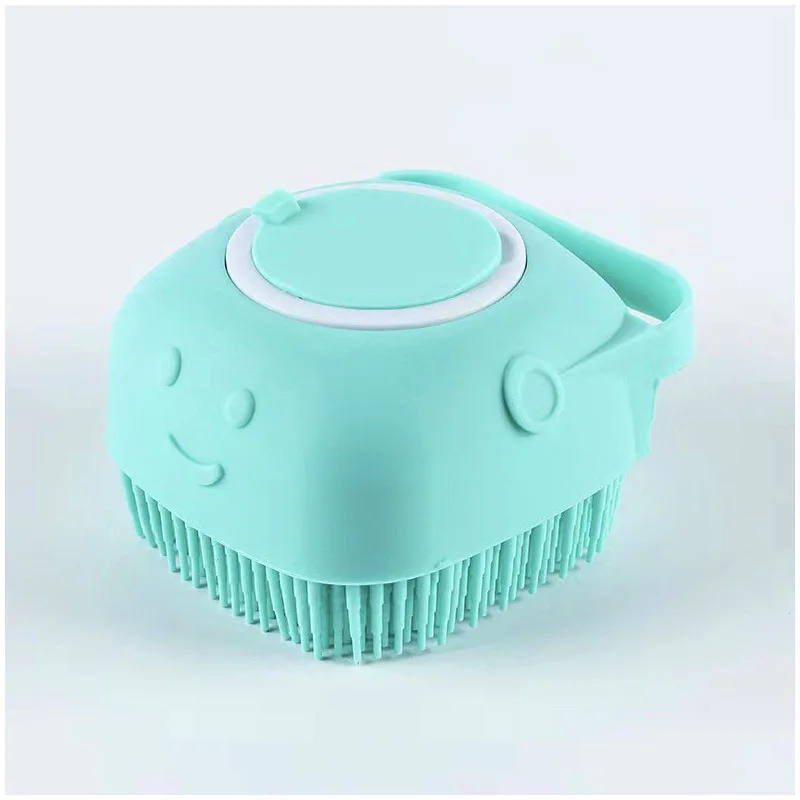Pet Dog Shampoo Brush 2.7oz 80ml Cat Massage Comb Grooming Scrubber for Bathing Short Hair Soft Silicone Rubber - Image 8