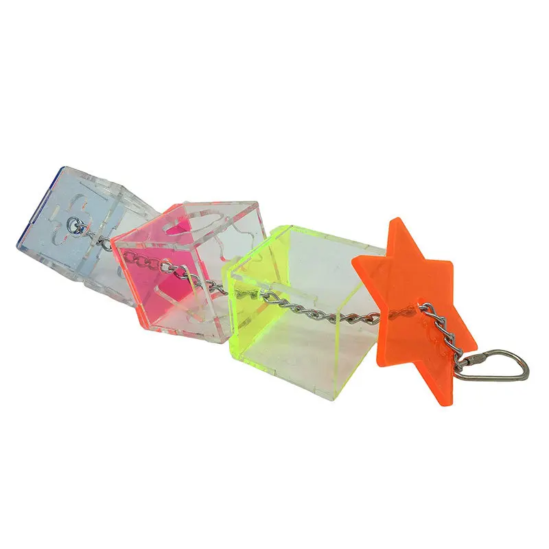 Bird Seeker Acrylic Parrot Puzzle Training Bird Toys Bird Supplies Parrot Toys - Image 3
