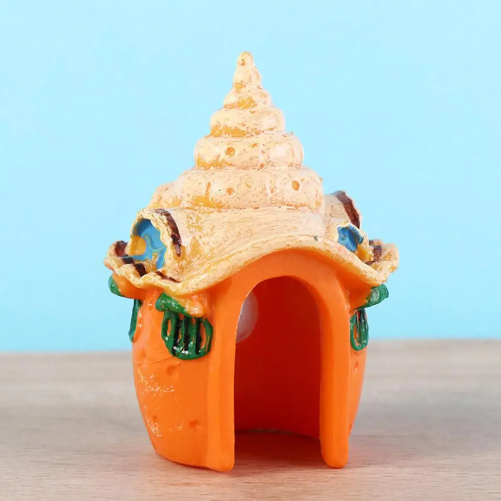 Aquarium Accessories Decorative Mushroom Conch House PVC Mini Fish Shrimp Hiding Shelter Simulation Conch Ornaments Fish Tank - Image 12