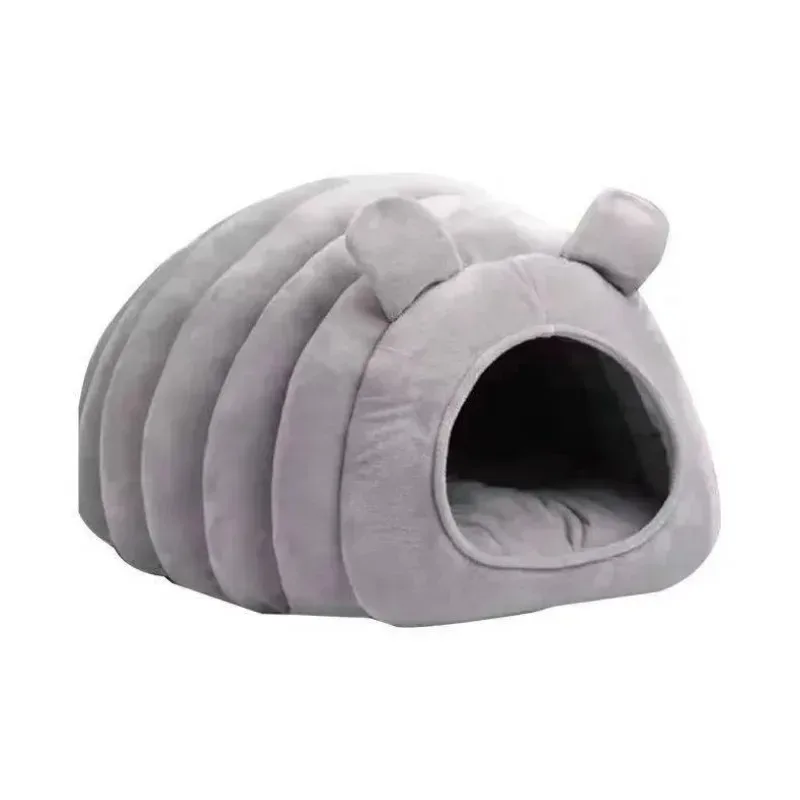 Cats Beds for Winter Pet Supplies Plush House Warm Kitten Goods Cushions Houses and Habitats Things Bed Basket Dog Mat Products - Image 8