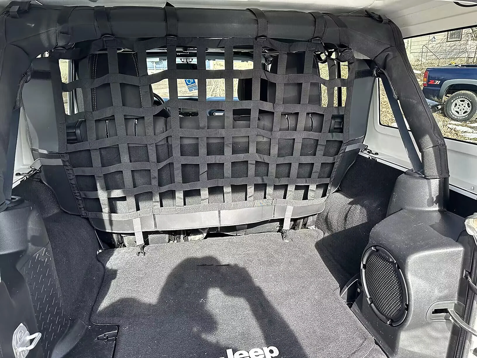 Car Dog Barrier Protector Divider Pet Net Trunk Safety Mesh for Jeep Wrangler JK JL Gladiator JT 2007-2025 Interior Accessories - Image 10