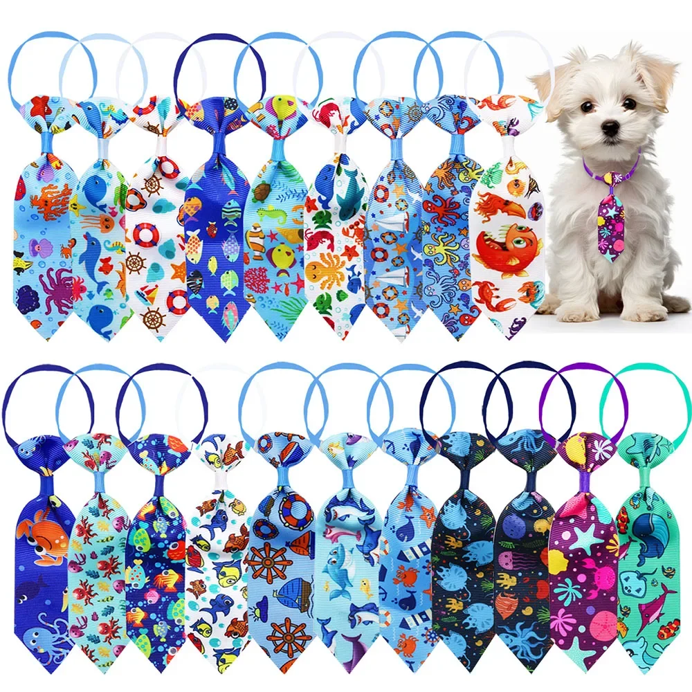 50pcs Dog Grooming Small Dog Cat Neckties Bowties Fashion Dogs Pets Bow Tie Pet Supplies Dog Grooming - Image 7