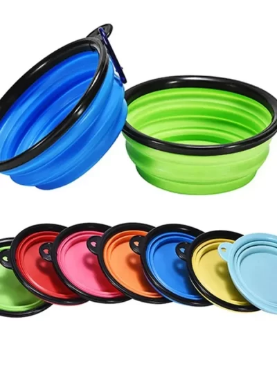 350mL Pet Folding Bowl Dog Supplies Outdoor Travel Portable Bowl Universal Food Bowl for Cats and Dogs Water Bowl