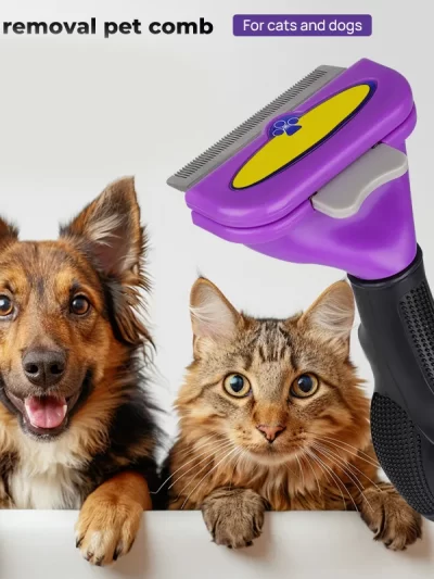 Dog Cat Hair Cleaning Combs Brush Cat Dog Hair Remover Brush Pet Grooming Brush Pet Hair Removal Comb Grooming Tool Pet Supplies