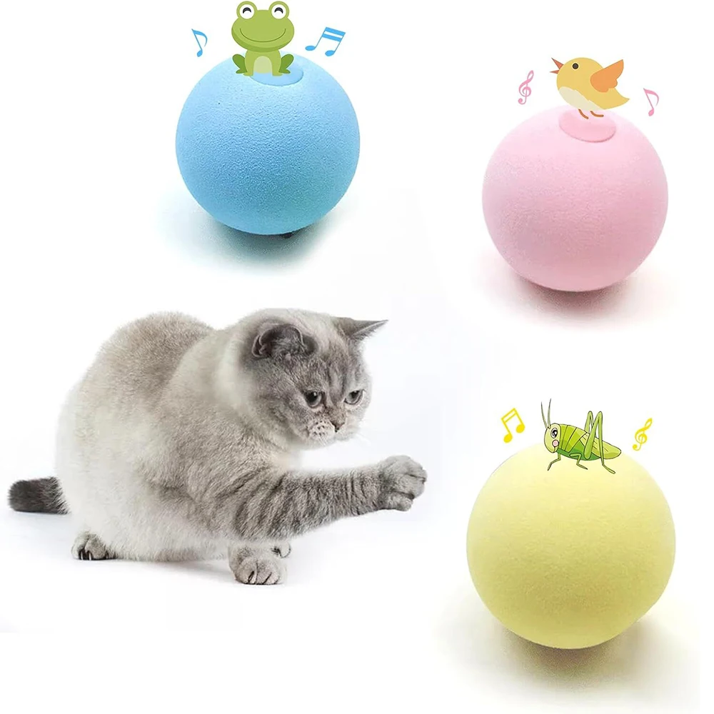 for Cats Training Kitten Puppy Toys for Indoor Play Cat Ball Toys Smart Dog Toys Interactive