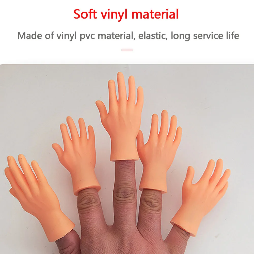 Adult Kid Novelty Toys Funny Mini Hands Creative Finger Fidget Toys Simulation Soft Small Hand Tease the Cat Pet Toy Simulation - Image 10