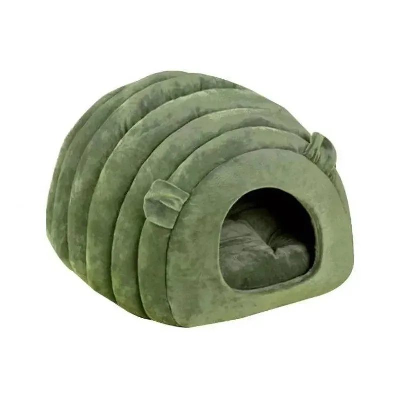Cats Beds for Winter Pet Supplies Plush House Warm Kitten Goods Cushions Houses and Habitats Things Bed Basket Dog Mat Products - Image 7