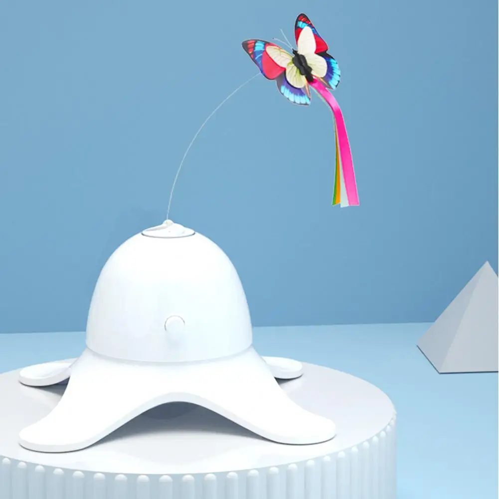 Electronic Pet Cat Toy Smart Automatic Funny Cat Exercise Toy Electric Rotating Kitten Toys Butterfly Cat Stick Interactive Toy - Image 7