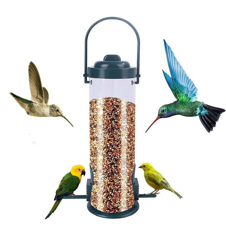Pet Bird Feeder Food Dispenser Outdoor Hanging Multiple Holes Bird Feeder Small Bird Automatic Foot Feeding Tool Bird Supplies - Image 14