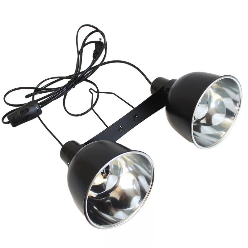 Reptile Glow Light Clamp Lamp 8.5 Inch Glow Reflector Dome Dual Reptile Heat Light Fixture For Glass Reptile Enclosure - Image 9