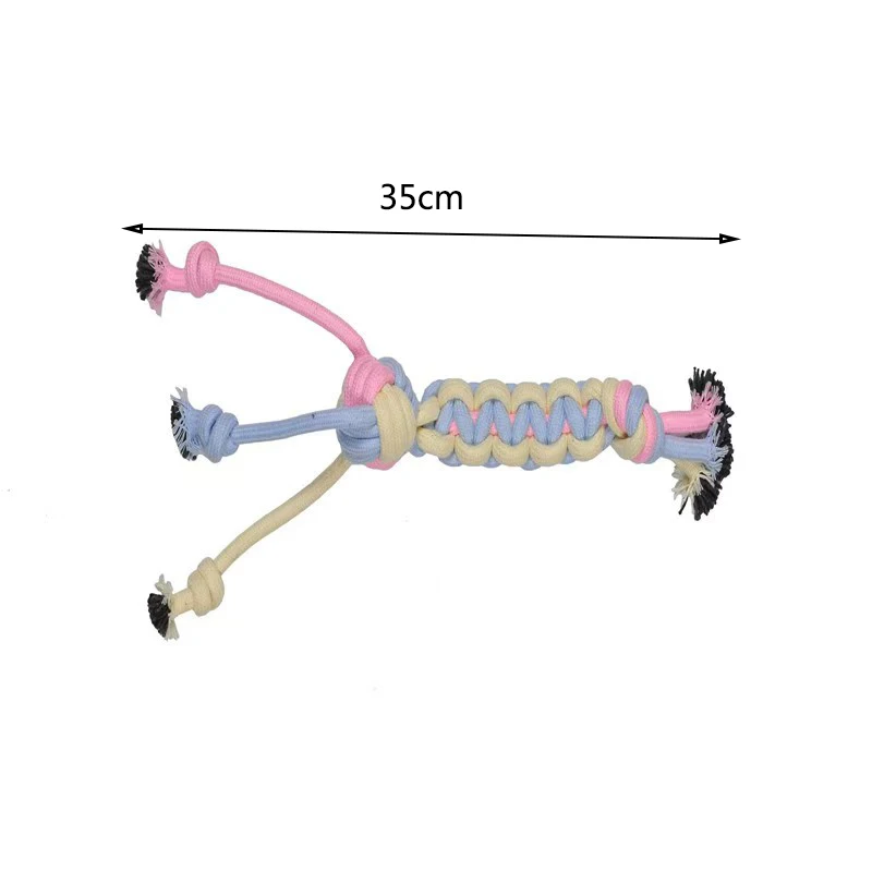 Pet Toy Chew Teething Cotton Rope Knot Ball Toys For Dog Tooth Clean Ball Bite-Resistant Dog Chew Puppy Training InteractiveToy - Image 11