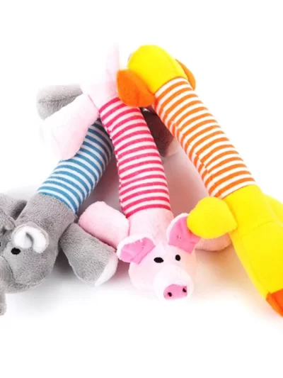 New Pet Plush Vocal Dog Toys Four-legged Pig Duck Elephant Long Animal Cat Supplies Wholesale