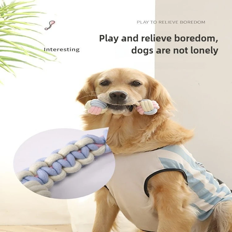 Pet Toy Chew Teething Cotton Rope Knot Ball Toys For Dog Tooth Clean Ball Bite-Resistant Dog Chew Puppy Training InteractiveToy - Image 13