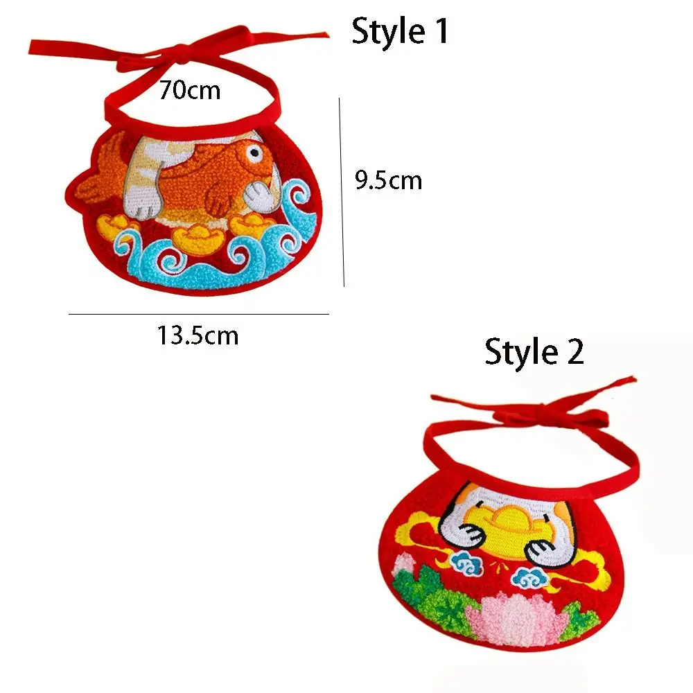 Pet Grooming Accessories Cute Cat Towel Embroidery Bib Cartoon Stylish Pet Water Scarf Adjustable Comfortable Pet Collar Kitten - Image 6