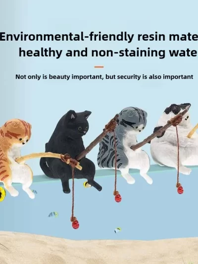 Ornaments Aquarium Accessories Home Decorations Fish Tanks Aquascape Meow Table Decoration and Accessories for Home Decor & Room