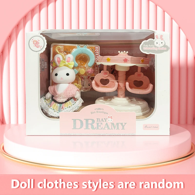 Rabbit Playing House Scene Early Education Toys Children's Indoor Interaction Girls' Christmas Birthday Gifts Ornaments - Image 3