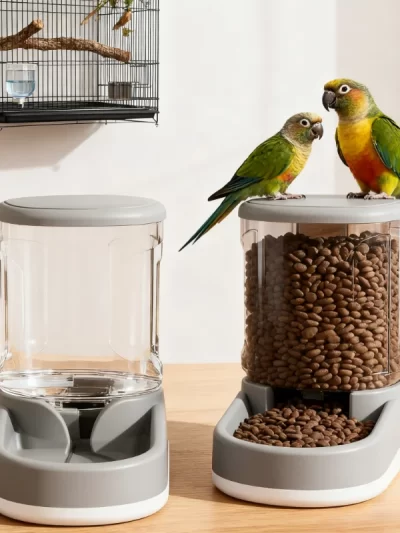 All-Size Pet Kit: Adjustable Height Feeder&Dish for Puppy/Senior Cats, Split-Design Non-Electric, Portable Spill-Free Solution