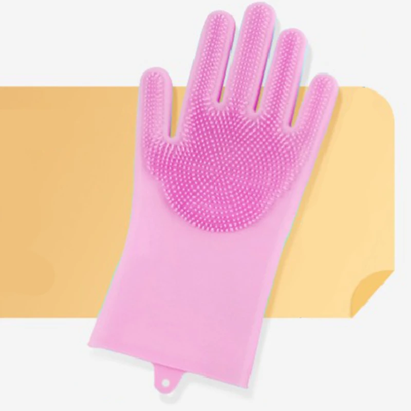 Pet Grooming Bathing Gloves Dog Cat Bathing Shampoo Massaging Cleaning Cleanner Sponge Silicon Hair Removal Glove - Image 3