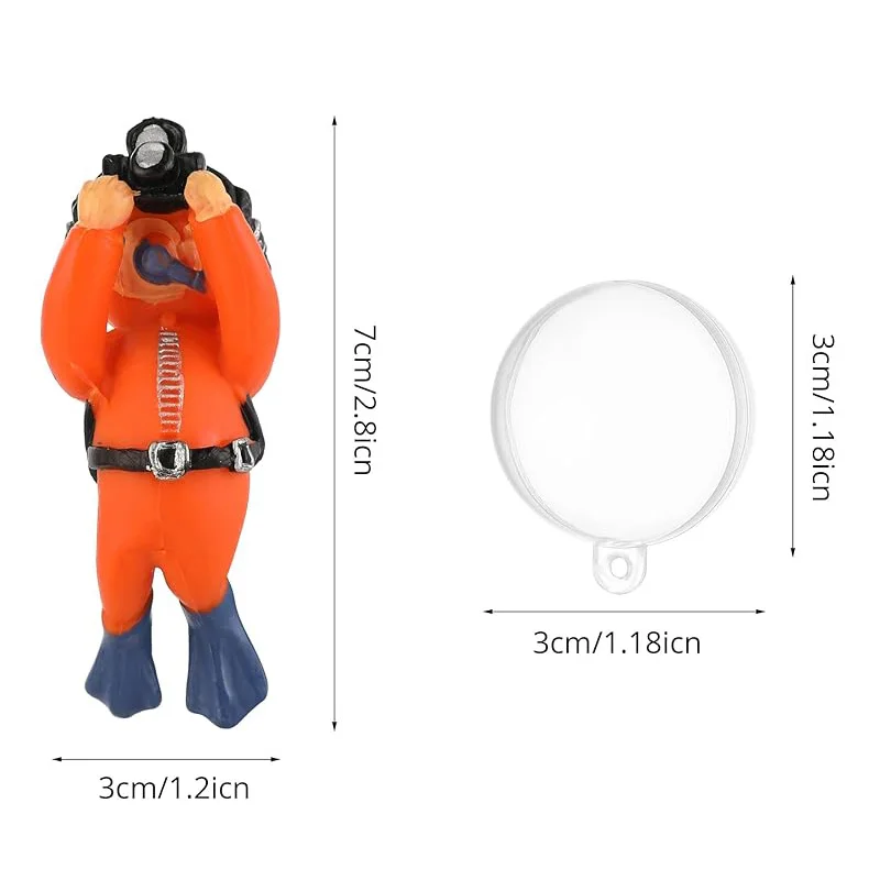 Aquarium Accessories Miniature Diver Ornaments Fish Tank Decoration Aquarium Decor Floating Landscaping Accessories for Aquarium - Image 5