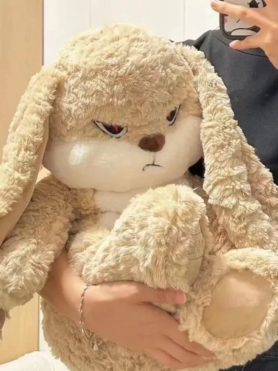 Cute Rabbit Plush Toy Doll Super Cute Little Rabbit Calm Rabbit Doll Pillow Holiday Birthday Gift