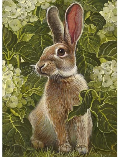 Animal Rabbit DIY Embroidery Cross Stitch 11CT Kits Needlework Craft Set Cotton Thread Printed Canvas Home Wholesale