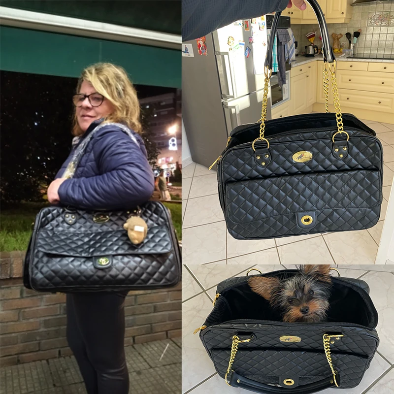 Luxury Designer Pet Carrier for small pets Dog Carry Bag Fashionable Cat Chihuahua, French Bulldog Pomeranian dogs accessories - Image 13