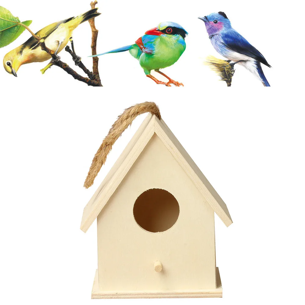Creative Wall Mounted Wooden Outdoor Birdhouse Dox House Bird House Home Wall Mounted Bird Supplies For Indoor and Outdoor - Image 10