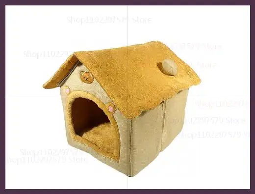 2025 New Four Seasons Cat Nest and Warm Dog House Soft Removable Winter Bed Cozy Pet Hideaway Comfortable Pet Sleeping Seat - Image 7