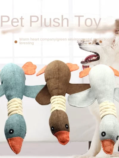 New Pet Toys, Wild Goose, Sound-Resistant, Bite-Resistant, Teeth-Cleaning, Dog and Cat Pet Supplies