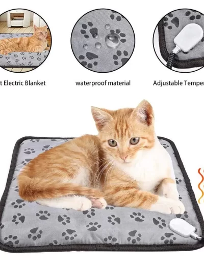 Pet Electric Heating Pad For Dogs And Cats Adjustable Heating Pad Pet Electric Warm Mat Bed Waterproof Bite-resistant Wire