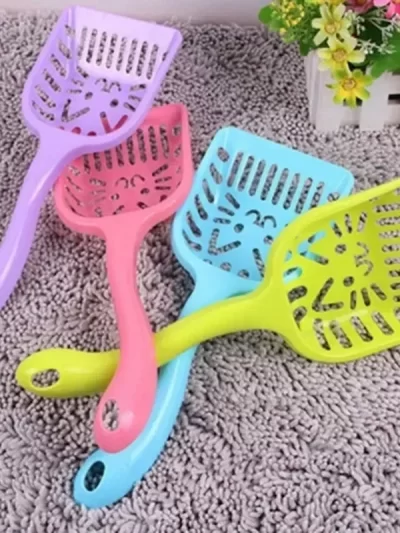 1Pc Pet Products Shovel Cat Litter Plastic Scoop Cat Sand Cleaning Dog Food Spoons Cat Sand Shovel Pet Supplies