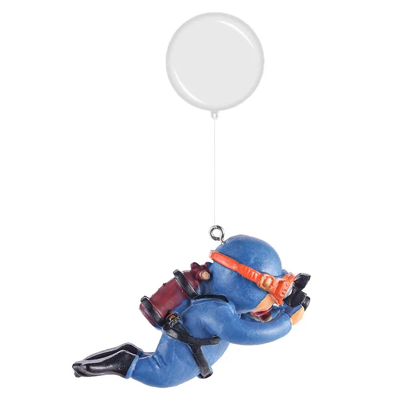 Fish Tank Decoration Resin Landscaping Small Ornaments Mini Diver Glow Aquarium Decor Floating Ball Aquarium Accessories - Image 10