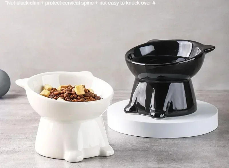 Black Cat Bowl Pet Bowl Pet Supplies Dog Macaron Color New Cat and Dog Universal Pet Bowl - Image 13