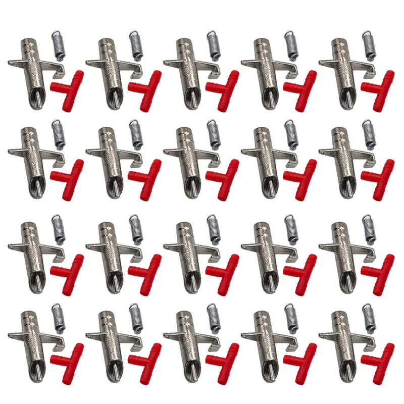 5/20/25/50Pcs Animal Rabbit Feeder Drinker Water Automatic Nipple Waterer Bunny Rodents Drinking Tools Poultry Feeding Supplies