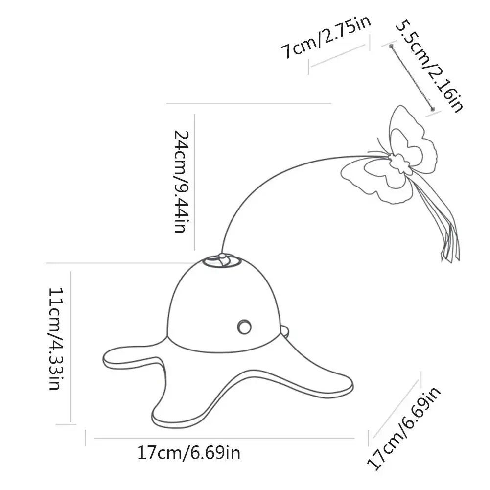 Electronic Pet Cat Toy Smart Automatic Funny Cat Exercise Toy Electric Rotating Kitten Toys Butterfly Cat Stick Interactive Toy - Image 21