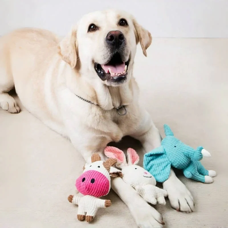 Cute Plush Pet Toys Cow Animal Plush Toys for Dog and Cat Interactive Plush Dog Toys Durable Puppy teething chewing Toys - Image 3