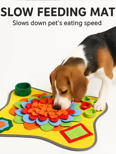 Dogs Snuffle Mat Pet Feeding Mats Puppy Sniffing Pad Interactive Puzzle Toys for Multiple Breeds Training and Stress Release